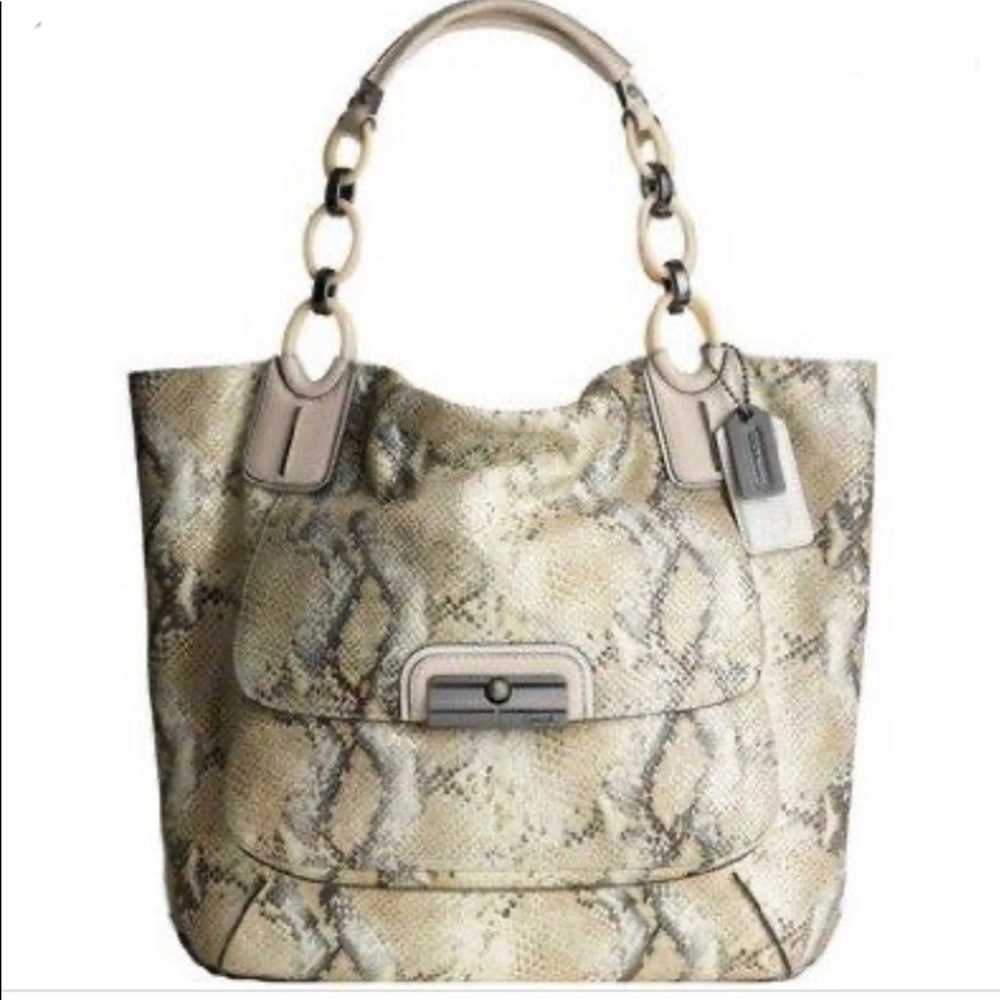🌟 NWT- Limited Ed. Kristin Embossed Python Tote